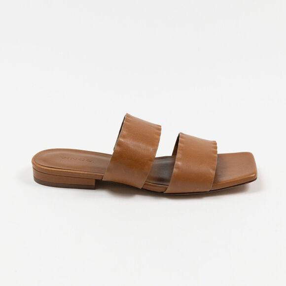 Vince Zofi Mafalda Leather Sandal Dkambrle Size 6